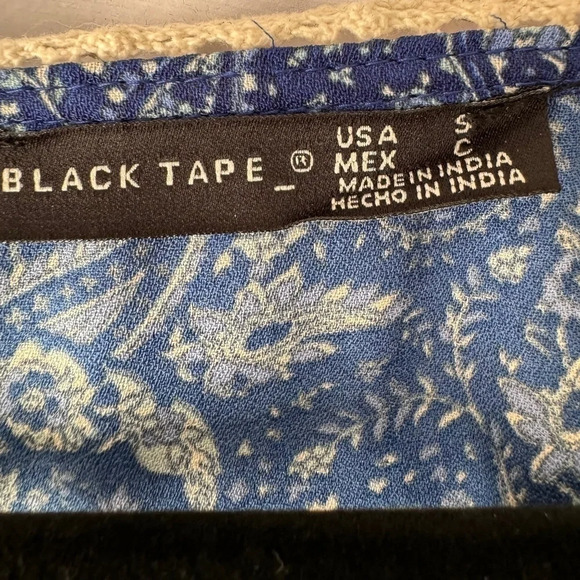 Black Tape Paisley Maxi Dress – Blue & White – Size Small – NEW - Picture 6 of 7